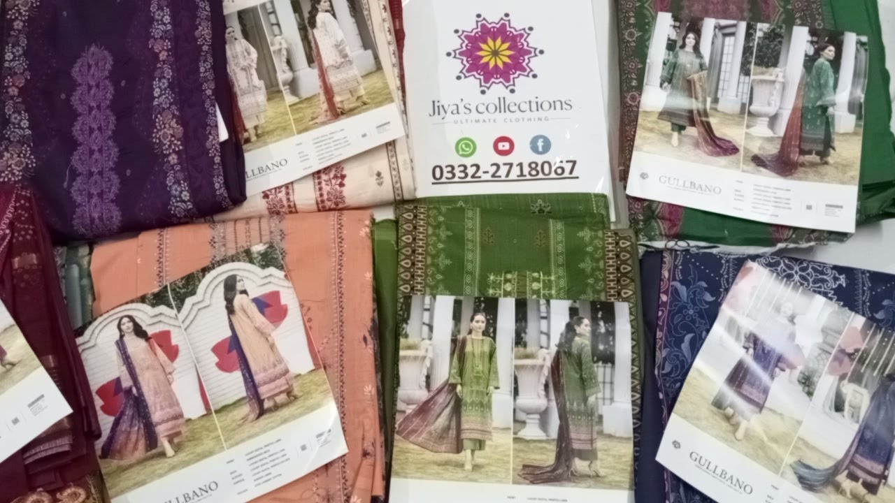 GullJee Luxury Digital Printed Embroidered Lawn Summer Collection 2023