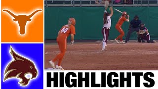 #8 Texas vs Texas State Highlights | NCAA Softball Highlights | 2023 College Softball