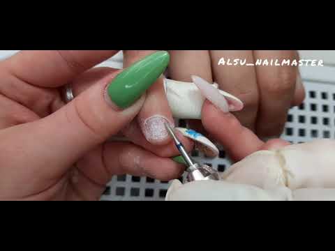 Старая коррекция/наращивание на верхние формы/клиентка сама сняла цвет😱