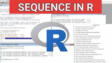 Use seq( ) to Create Sequence in R | Sequence Function | Seq( ) Function | R Program | Sequence | R