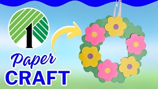 Quick & Easy Dollar Tree DIY Craft using paper!