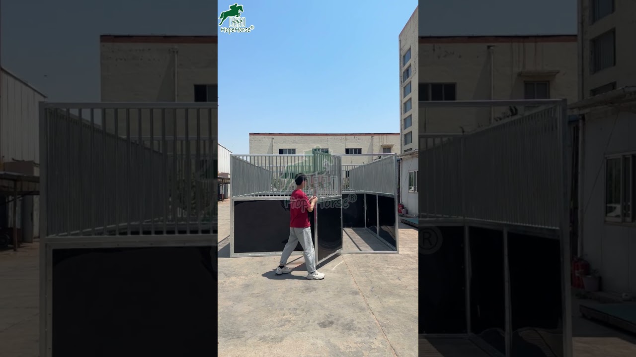 Upgrade your horse’s comfort with our portable stalls featuring durable HDPE panels!