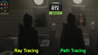 Alan Wake 2 - Ray Tracing Ultra vs Path Tracing Ultra, High, Medium, & Low vs OFF - RTX 5070 Ti