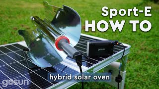 How To Cook with the Sport-E | Hybrid Solar Oven | GoSun