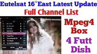 Eutelsat 16°East Latest Update Full Channel List screenshot 5
