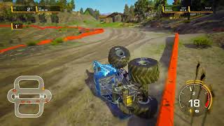 Monster Jam Steel Titans 2 - Derby Race  - Blue Thunder screenshot 1
