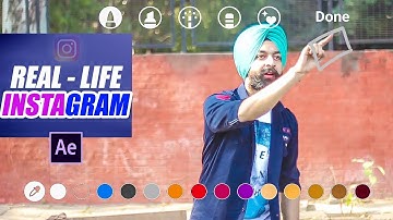 Real Life Instagram Story | After Effects VFX Tutorial | Raj Angad vines