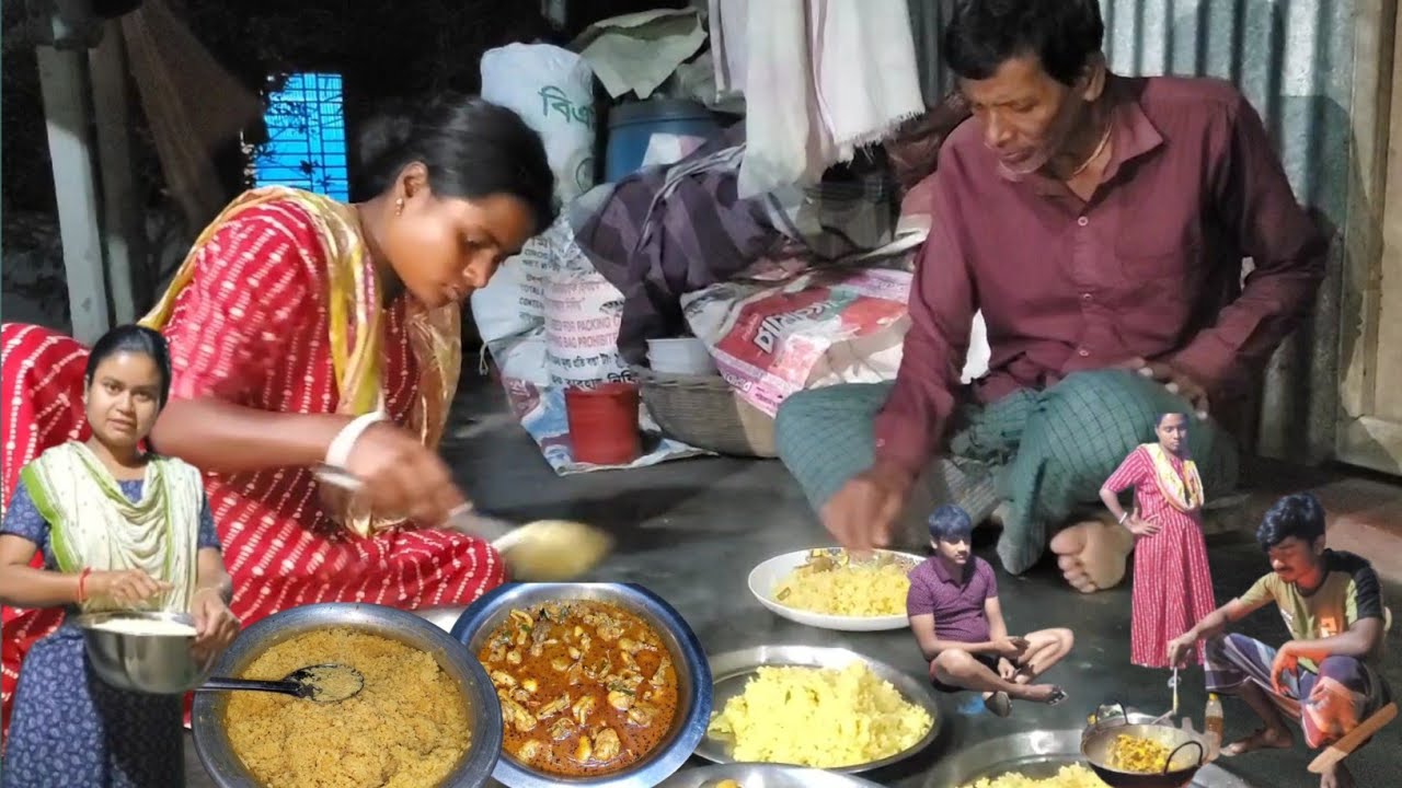 রাতের বেলায় সবাই মিলে একসাথে পিকনিক খাওয়ার মজাই আলাদা।Picnic at night in our village cooking vlog.