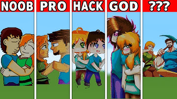 NOOB VS PRO VS HACKER - ✨ Alex and Steve Minecraft Pixel Art