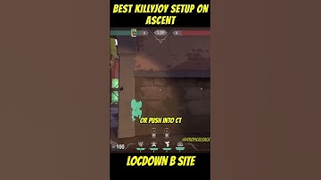 Best Killjoy Setup to hold down B-site on Ascent #killjoy #발로란트 #valorantclips