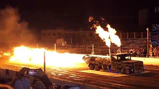 Bone Shaker Jet Truck Melts A Car @ The Buck