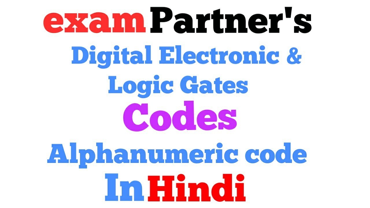 Alphanumeric Code | Codes | Logic circuit | DELD | Engineering - YouTube
