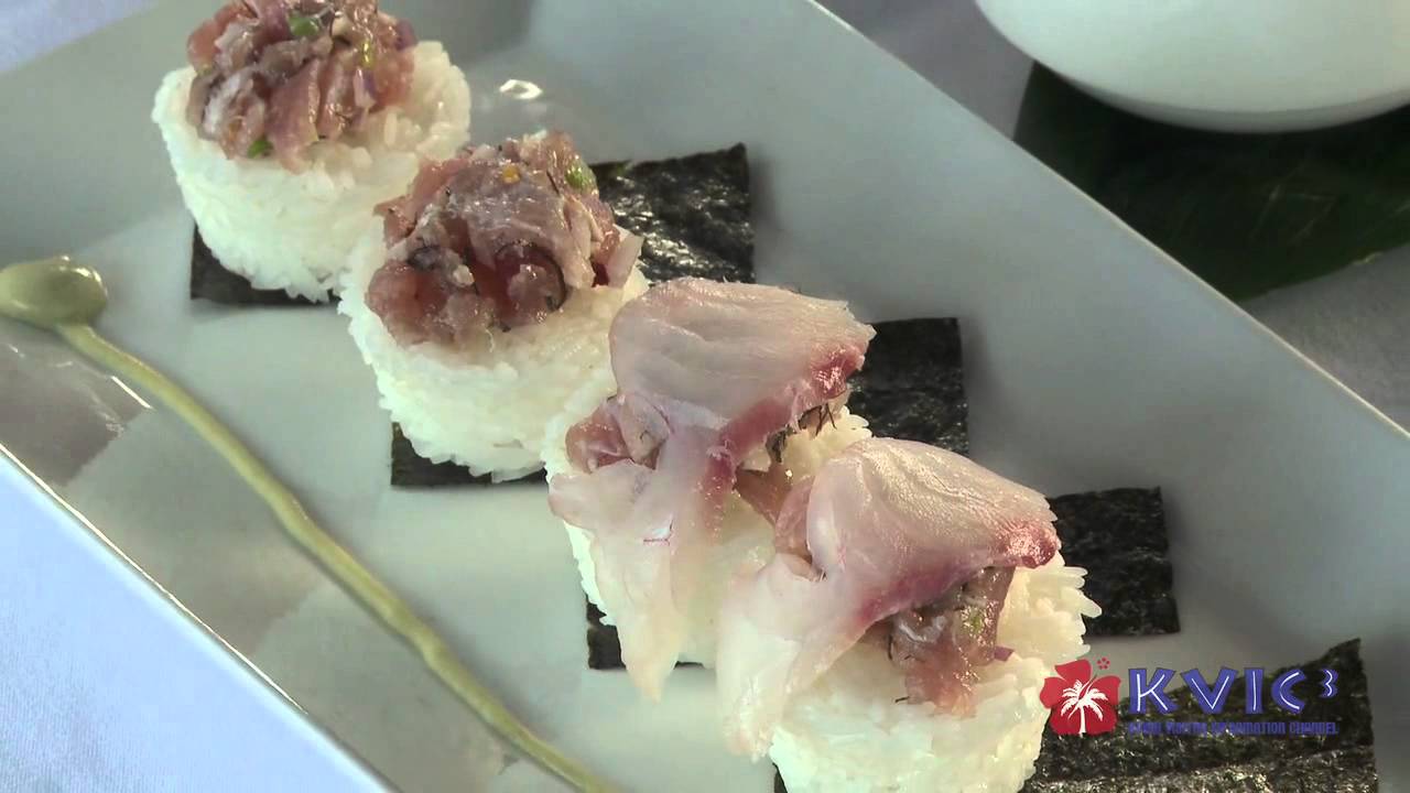 Ahi Poke Demo - Nanea in Princeville - KVIC-TV, myKauai.com [Chef Demo]