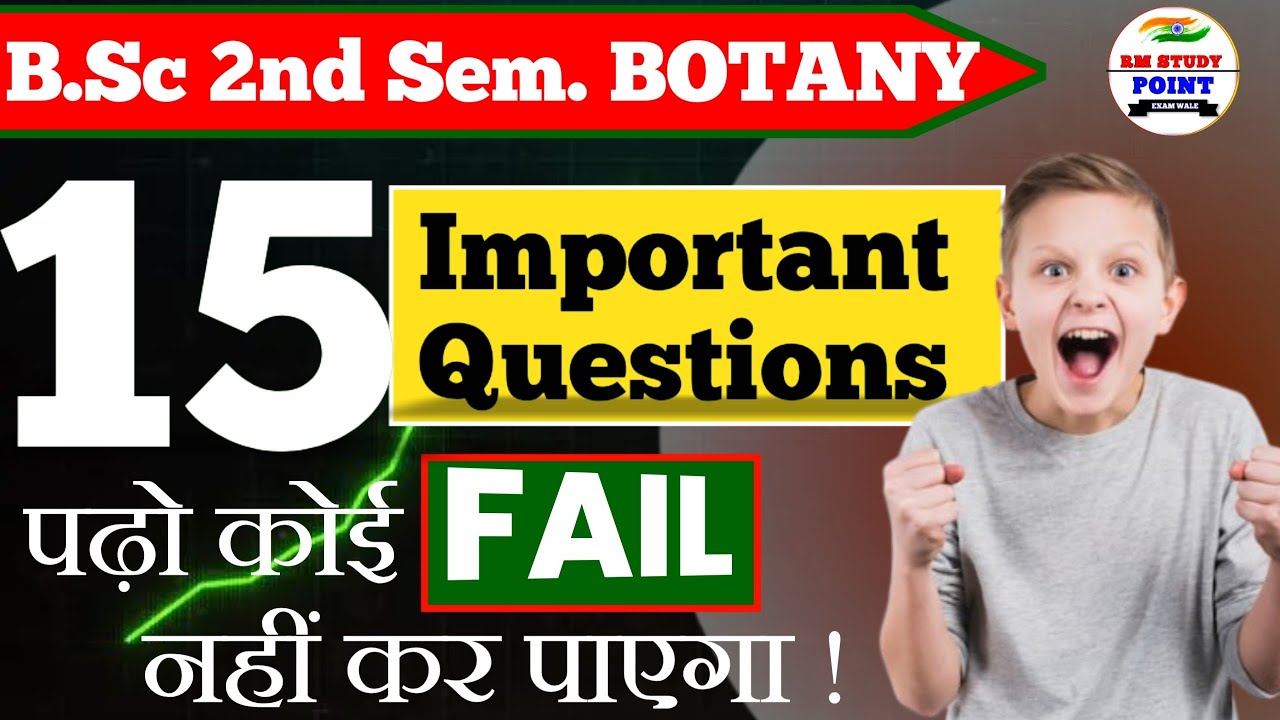 bsc 2nd semester botany important questions 2024 | bsc 2nd semester ...