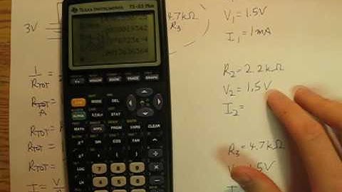 BMAPhysics 18h A circuit with two resistors in parallel and then in series with a third resistor.