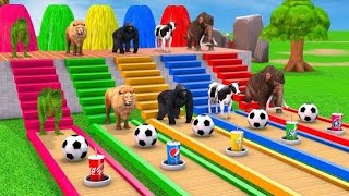 Cow Mammoth Elephant Dinosaur Duck Guess The Right Door ESCAPE ROOM CHALLENGE Animals Gift Box Game. screenshot 1