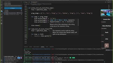 110724 COSC 1336 Python write/read lists to file