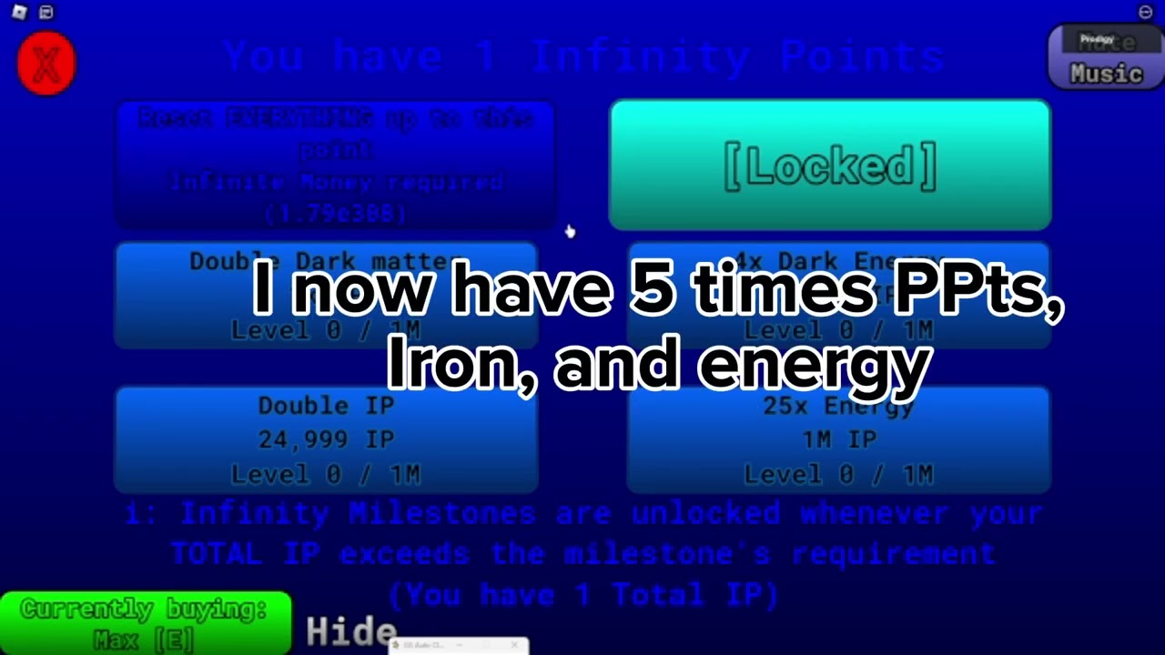 Basic Incremental Game Part 3 - Unlocking Infinity