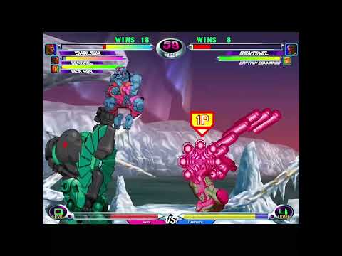 MvC2 Dhalsim / Iron Man / Sentinel 95% vs Sentinel anti air Combo vs Incoming 8/16/23