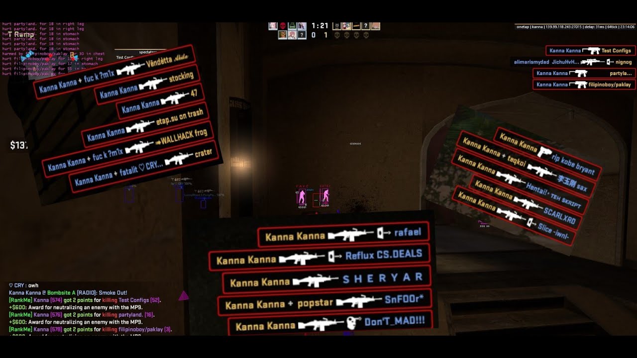 MP9/m249 Master ft. Onetap (free config in desc)