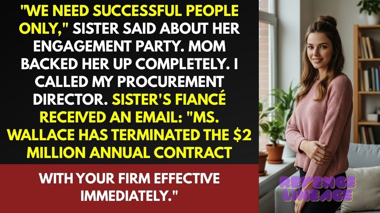 Sister's Engagement: They Disinvited Me—Her Fiancé's Firm Just Lost My $2M Contract