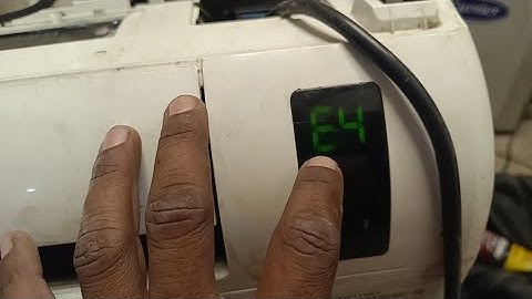 Why does the error code E4 appear in Samsung AC? What is the problem?