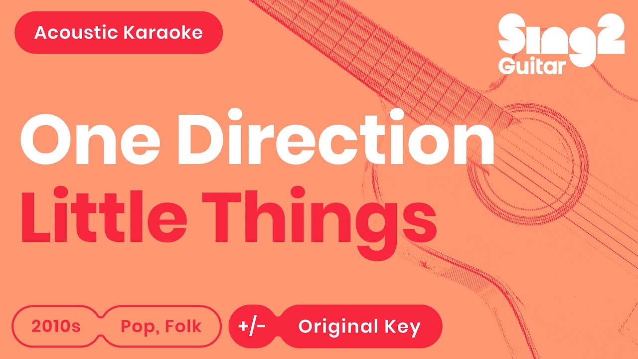 One Direction - Little Things (Acoustic Karaoke)