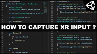 Unity3d XR Input - How To Capture Input With XR Input  (VR/AR)