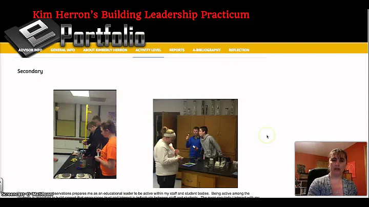 Kimberly Herron ePortfolio Video Presentation