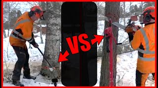 Wedge vs. Tree-Jack Showdown: Which Technique Fells Trees Faster? by Finnish Lumberjack 2,431 views 1 month ago 50 seconds