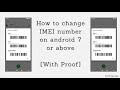 How to change imei number android 9