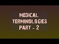 Medical terminologies with meaning ( part - 2) # phobias
