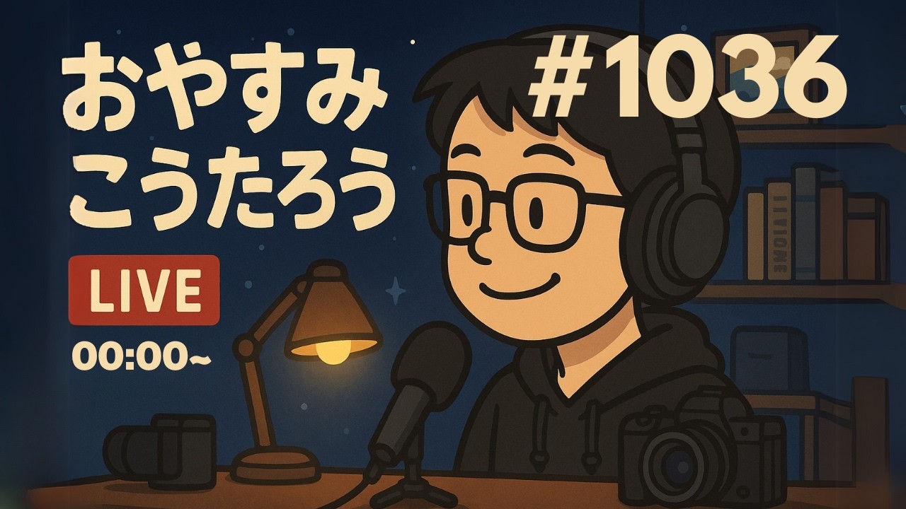 【おやすみこうたろう】深夜のマック愛が止まらない！＆最新コインランドリーはもはやカフェ！？の巻 0:00〜0:30くらいまでこんばんはとおやすみなさいをぼくが言いたいだけのライブ💤