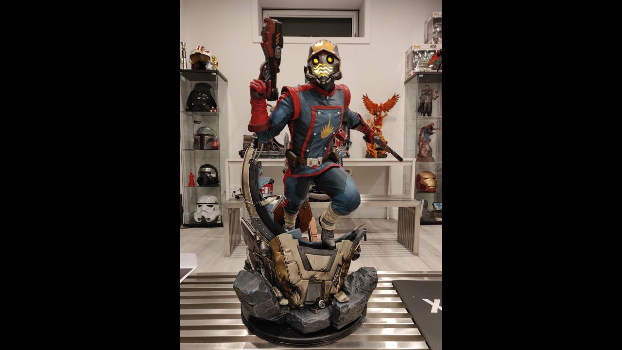 XM Studios Star Lord 1/4 Scale Statue Unboxing and Assembly Video YouTube