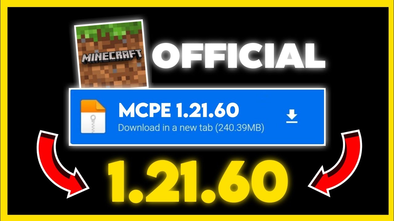 Minecraft PE 1.21.60 Official Version Released | MCPE 1.21.60 Letest ...