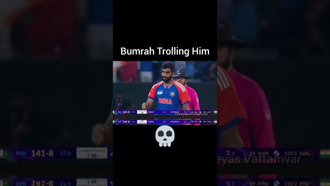 Bumrah Celebration after wicket 