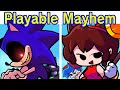 Friday Night Funkin&#39; Playable Mayhem | Undertale/Imposter/Sonic.exe/Etc (FNF Mod) (Chara GF/BF)