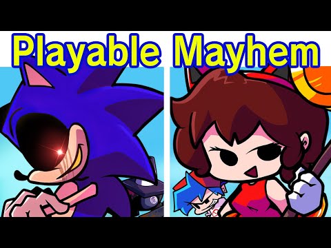 Видео: Friday Night Funkin' Playable Mayhem | Undertale/Imposter/Sonic.exe/Etc (FNF Mod) (Chara GF/BF)