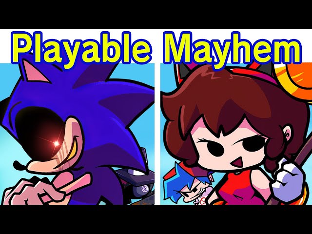 Friday Night Funkin' Playable Mayhem | Undertale/Imposter/Sonic.exe/Etc (FNF Mod) (Chara GF/BF) class=