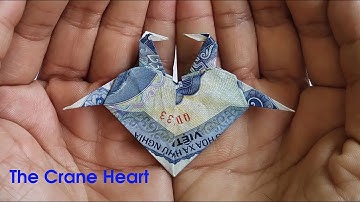 Gấp Trái Tim Hạc Bằng Tiền Giấy 2 | Fold The Crane Heart Part 2