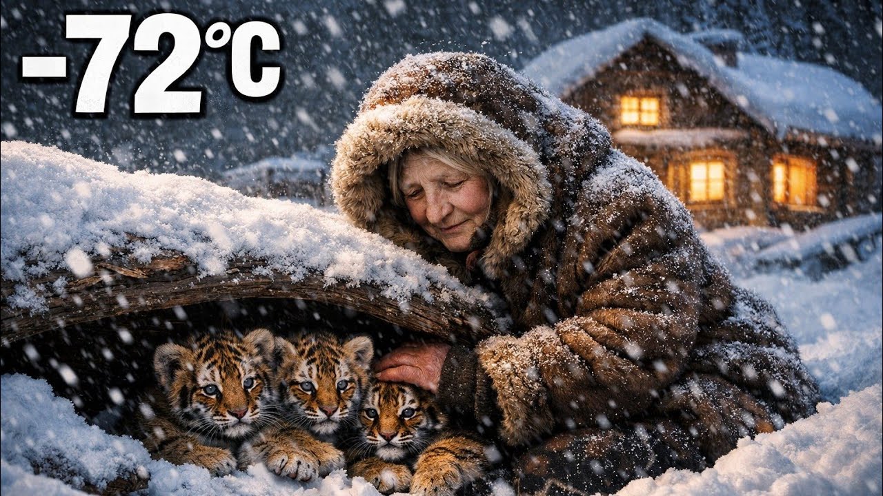 MIRACLE in Yakutia! 85 Year Old Widow Saves FREEZING Tiger