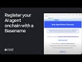 Registering a Basename for your AI Agent - Coinbase Developer Platform (CDP)