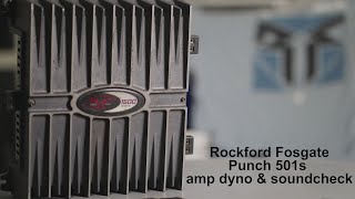Rockford Fosgate Punch 501s car audio amp dyno oldschool subwoofer amplifier power test soundcheck