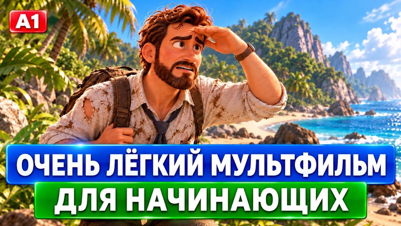 ПОЙМЁТЕ ВСЁ! Английский на слух через ЛЁГКИЙ МУЛЬТФИЛЬМ | Учим английский с нуля