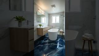 From Old Bathroom to Luxury Spa 😱 | Epoxy Floor Transformation #epoxyflooring #qualityflooring