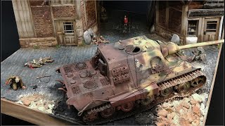 Street Fight Jagdtiger Diorama scale 1:35 / Jagdpanzer / VI Sd.Kfz. 186