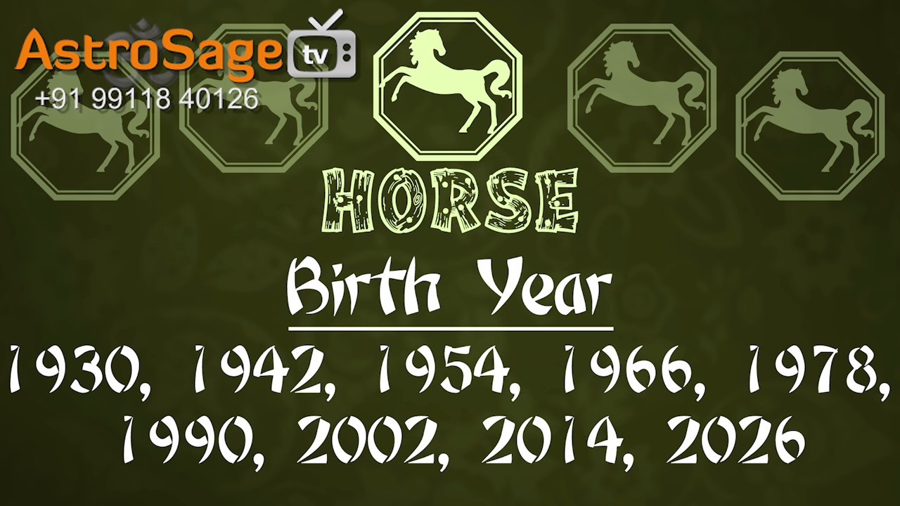 Chinese Horoscope 2017 in 2 Minutes Chinese Zodiac Horse YouTube