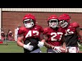 Day 6 - 10 minutes of Razorback Football practice video.