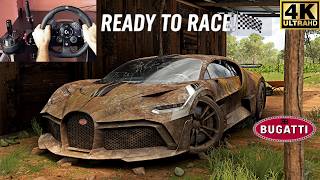 RESTORED &amp; RACED VS HYPERCARS 1479HP BUGATTI DIVO | Forza Horizon 5 Steering Wheel