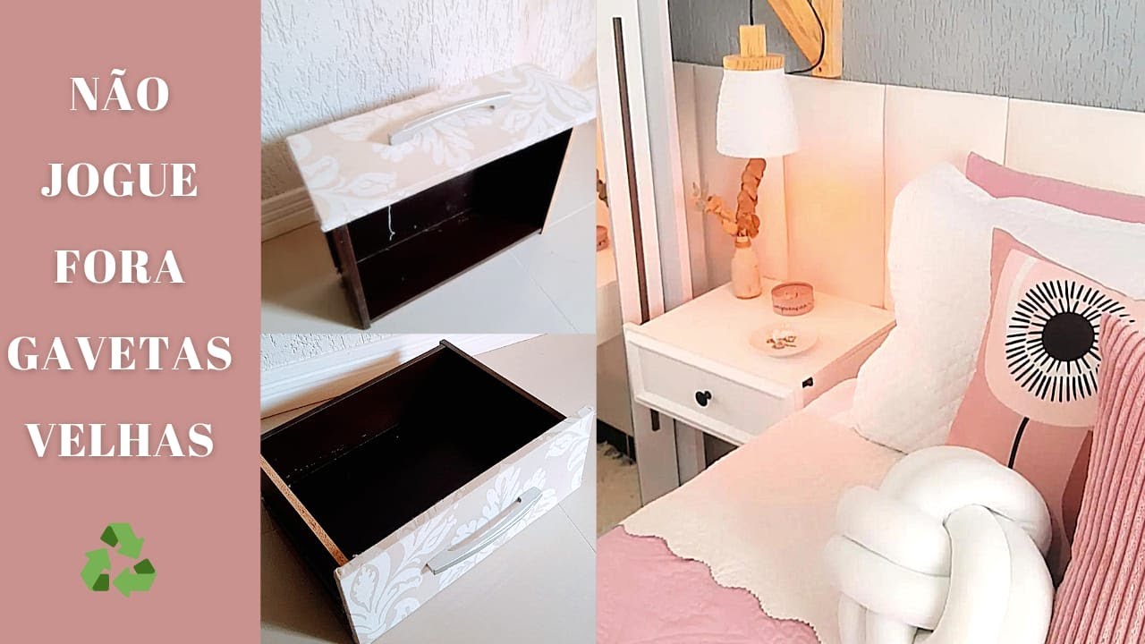 O QUE  FAZER COM GAVETAS VELHAS / IDEIA LINDA E FÁCIL QUE EU FIZ PARA DECORAR E ORGANIZAR